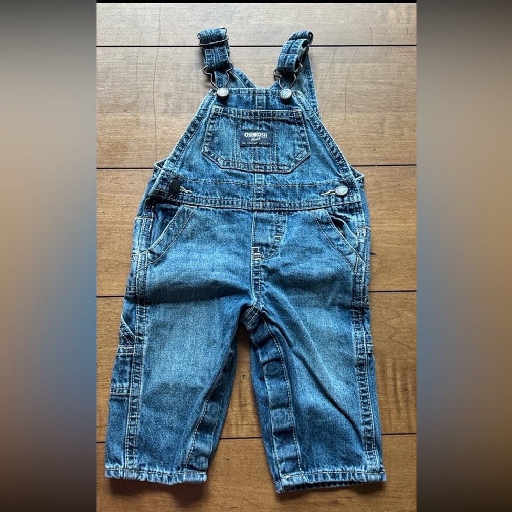 OshKosh B'gosh Blue Denim Overalls 6M